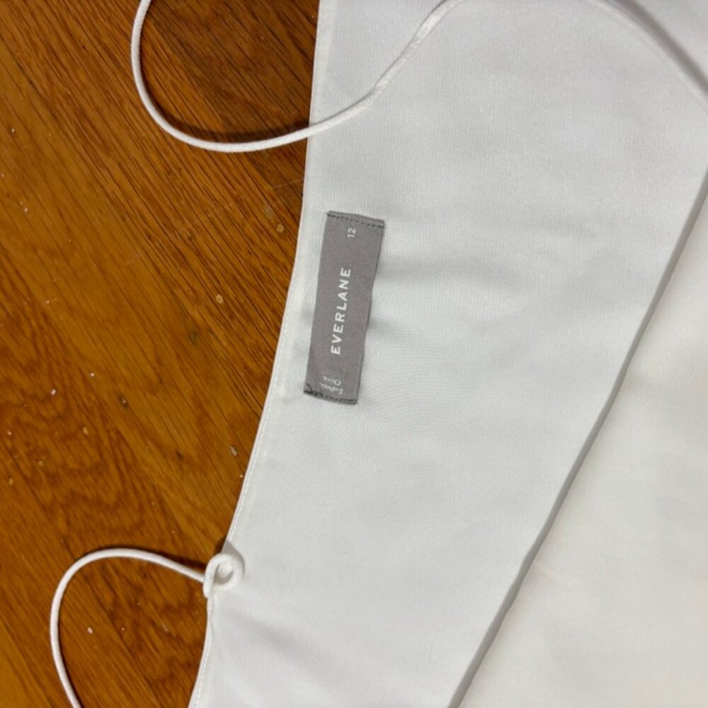 Everlane Womens Size 12 Boxy Camisole Tank Top White Essential Classic - Picture 8 of 10